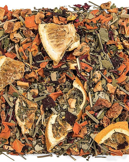 Tealyra - Orange Lemonade - Hibiscus - Eucalyptus - Lemongrass - Herbal Fruity Loose Leaf Tea Blend - VitaminsRich - Boost Immune System- 100% Natural – Hot and Iced - Caffeine-Free - 110g (4-ounce)