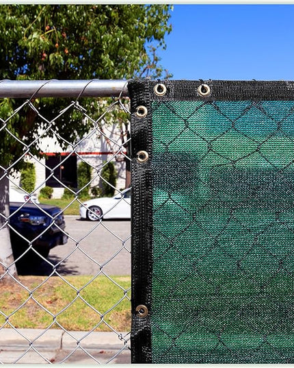 ColourTree Customized Size 6' Black and White Fence Screen Privacy Screen Heavy Duty Cable Zip Ties Included