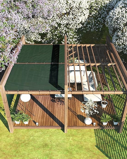 ColourTree 6' x 8' Black Fence Privacy Screen Windscreen Cover Fabric Shade Netting Mesh Cloth - Commercial Grade 170 GSM - Cable Zip Ties Included - We Make Custom Size