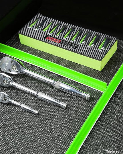 OEMTOOLS 22214 2-Piece Plastic Drawer Divider, Drawer Dividers Organizer, Drawer Dividers, Tool Box Dividers, Green